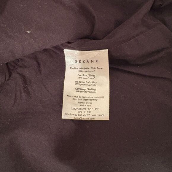 Sezane x Aimie Floral Embroidered Sleeveless Vest Black 34 - Picture 7 of 8